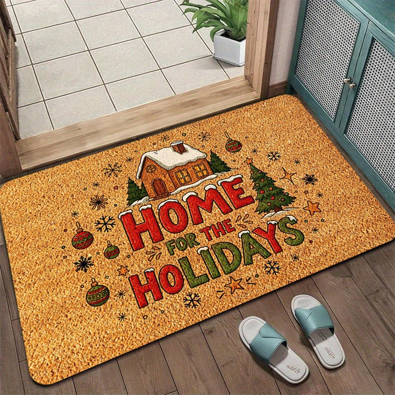 Festive Holiday Door Mat Bowlift