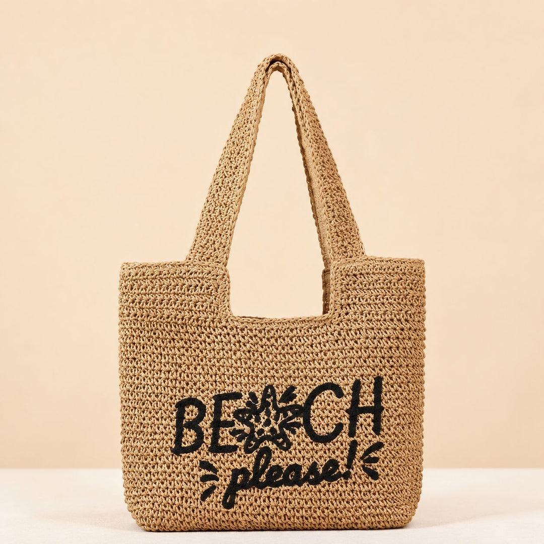Leisure bag made of braided natural material Bowlift