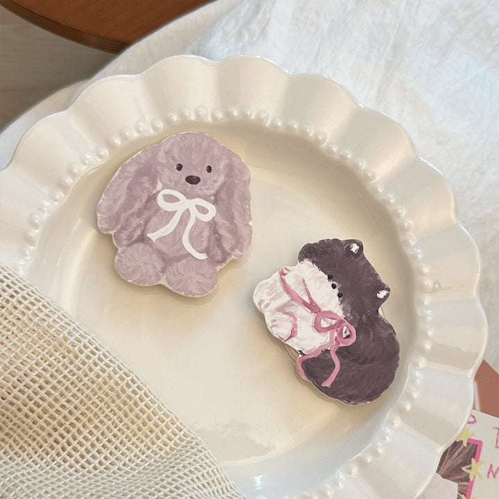 Playful refrigerator magnet with cute animal design Bowlift