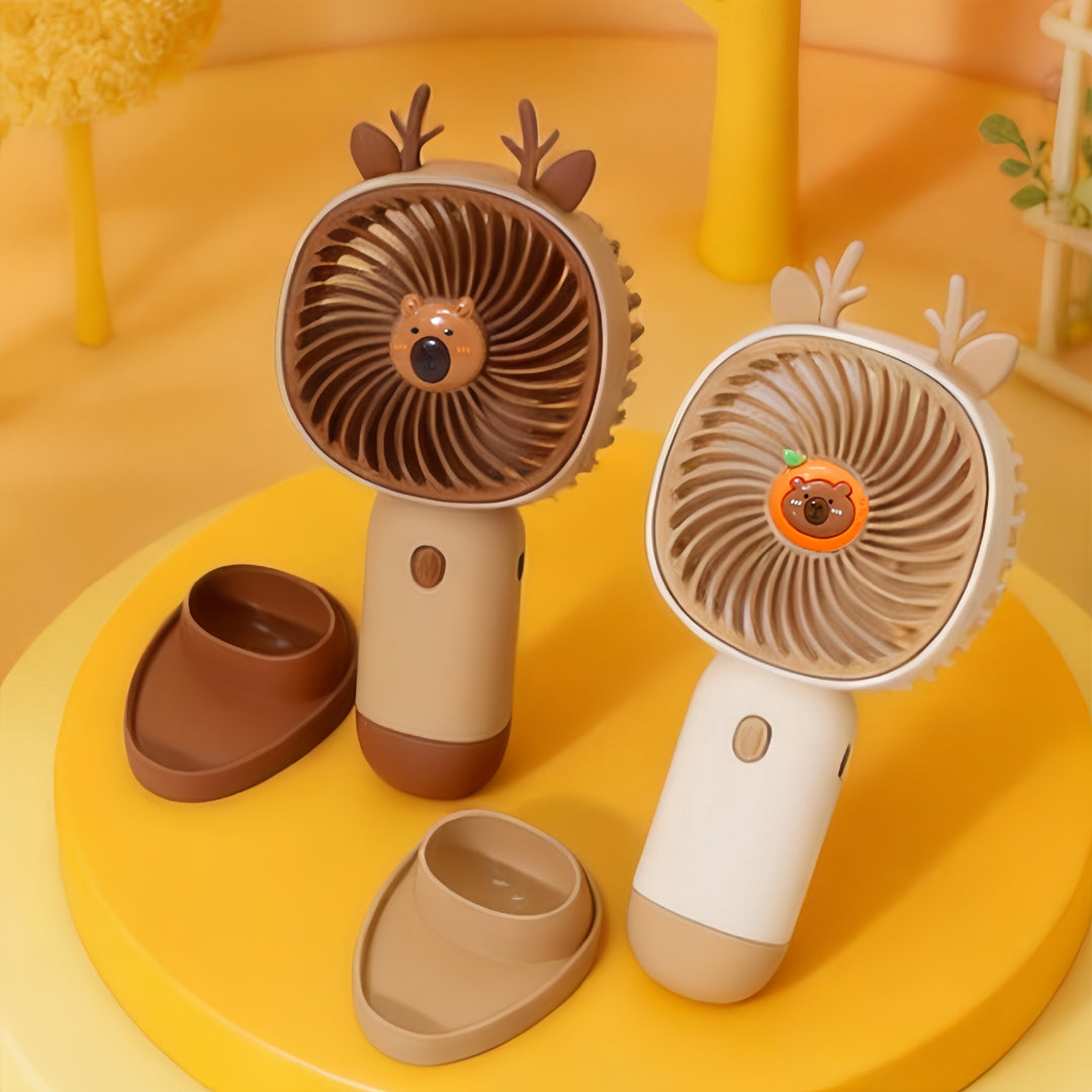 Women Portable Mini-Fan with Cute Design Bowlift