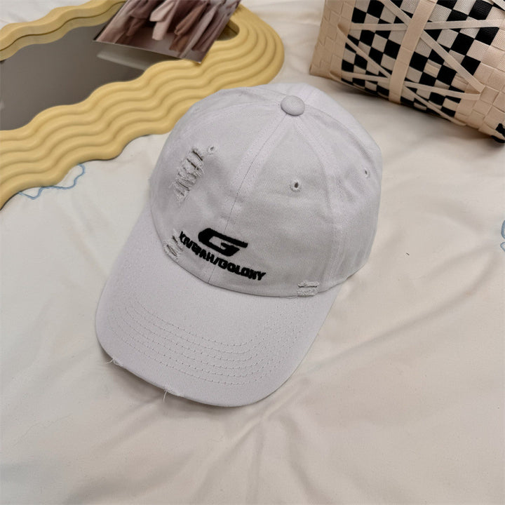 Men's Distressed Casual Baseball Cap Bowlift