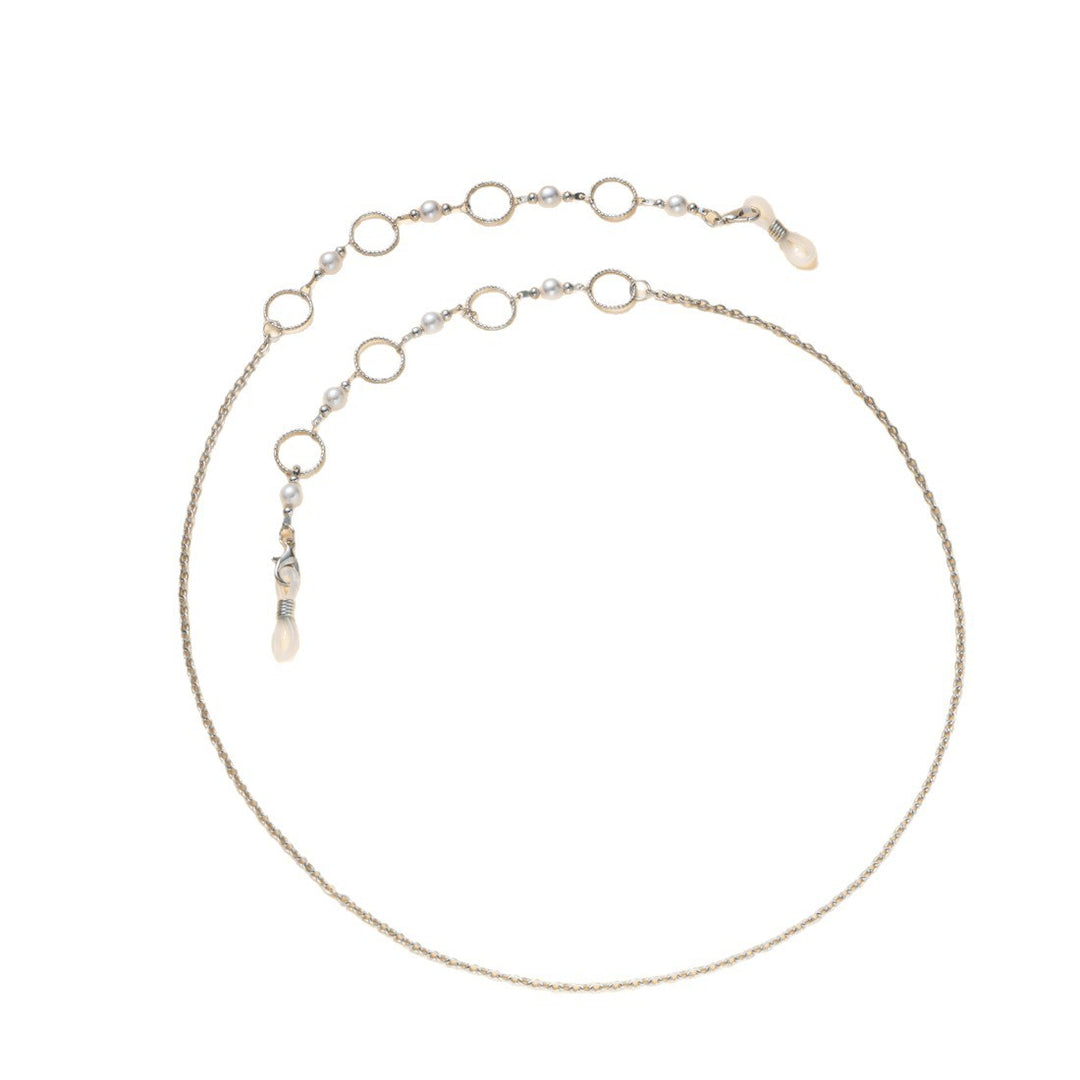 Pearlescent and Chain Eyewear Necklace Bowlift