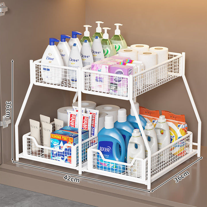 Two-Tier Wire Storage Organizer Bowlift