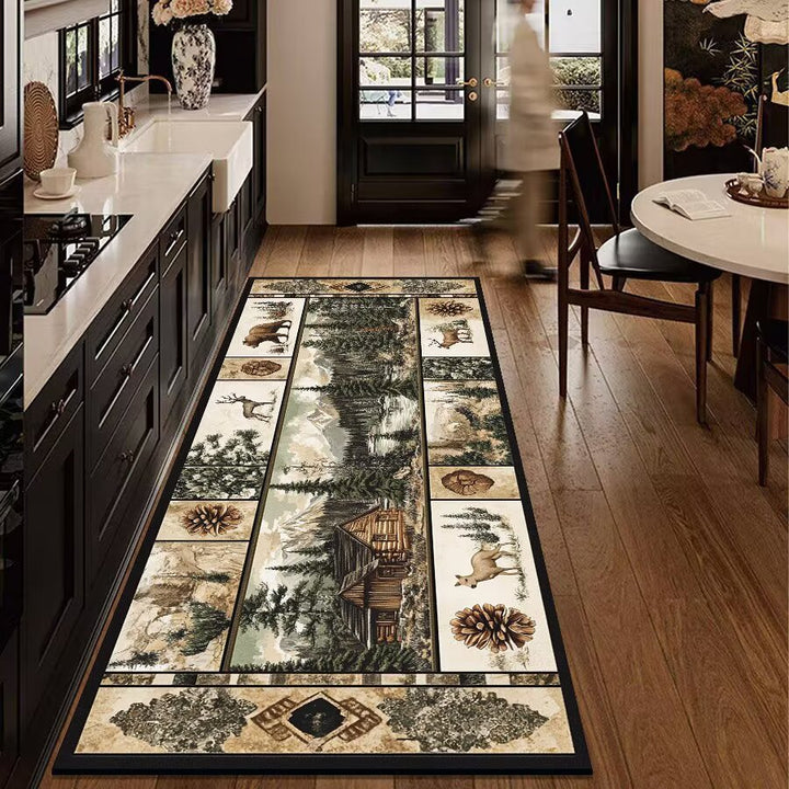 Rustic Outdoor Adventure Area Mat Bowlift
