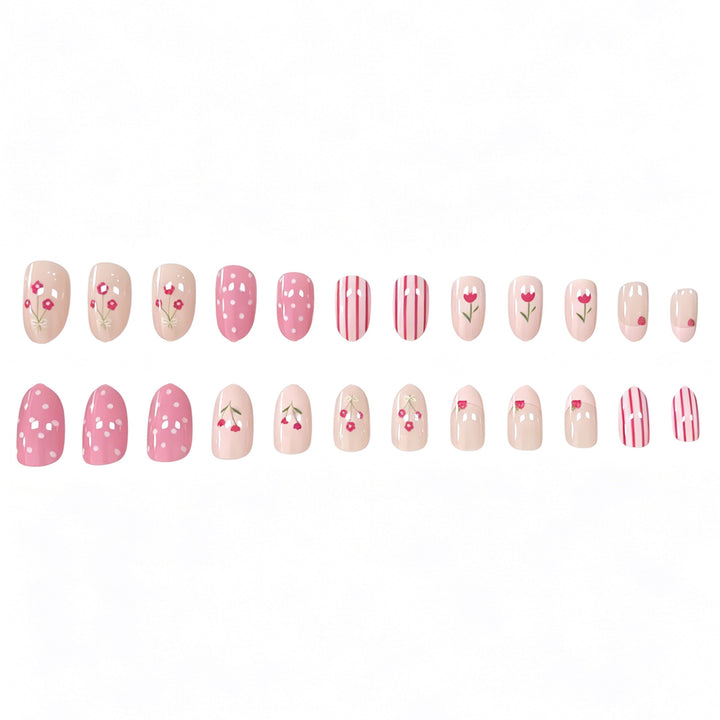 Floral Theme Nail Art Set Bowlift