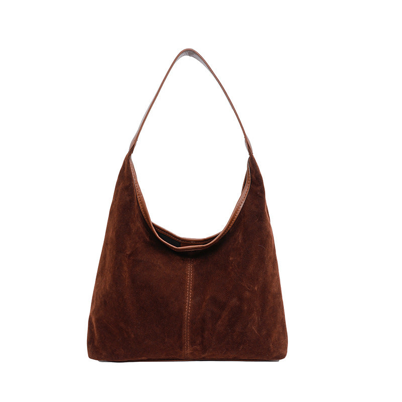 Suede Casual Hobo Bag Bowlift