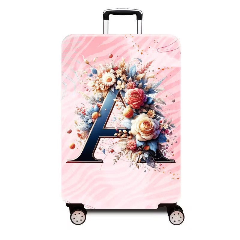 Ladies hard shell suitcase with luxurious floral design Bowlift