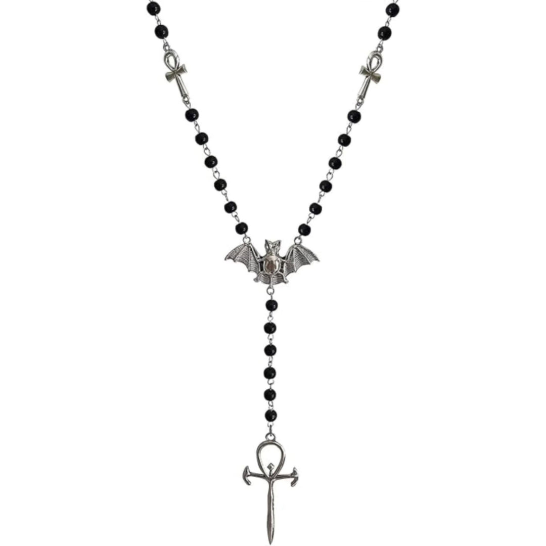 Gothic Bat-Inspired Pendant Necklace Bowlift