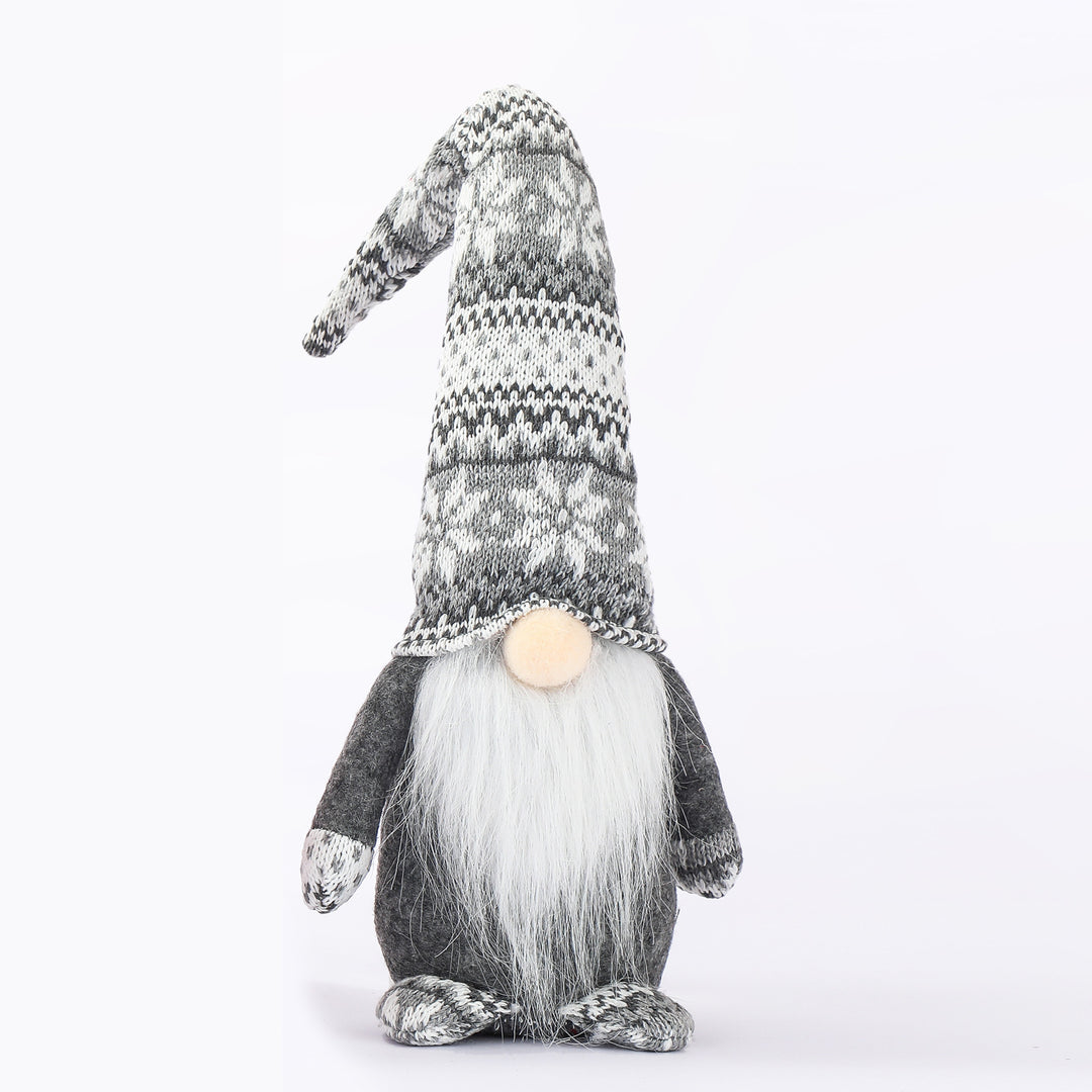 Decorative Christmas gnome with knitted hat Bowlift