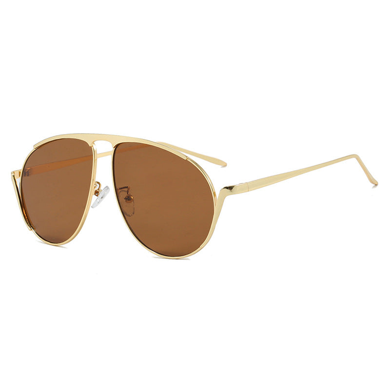 Ladies fashionable pilot sunglasses with polarized lenses and elegant metal frame Bowlift