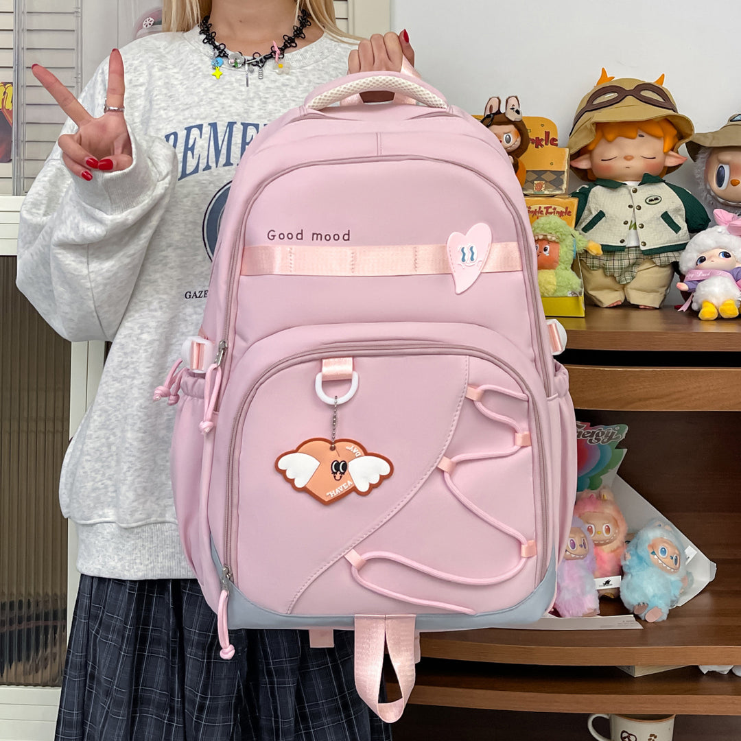 Backpack with Stylish Design and Practical Exterior Pockets Bowlift