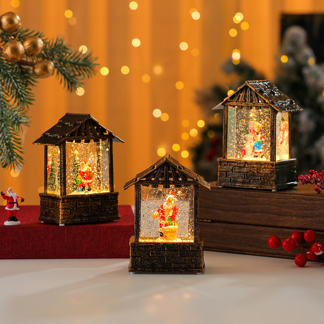 LED Illuminated Christmas Diorama Bowlift