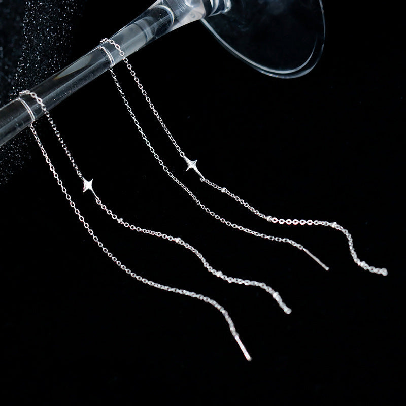 Elegant Y-Necklace with Sparkling Pendant Bowlift