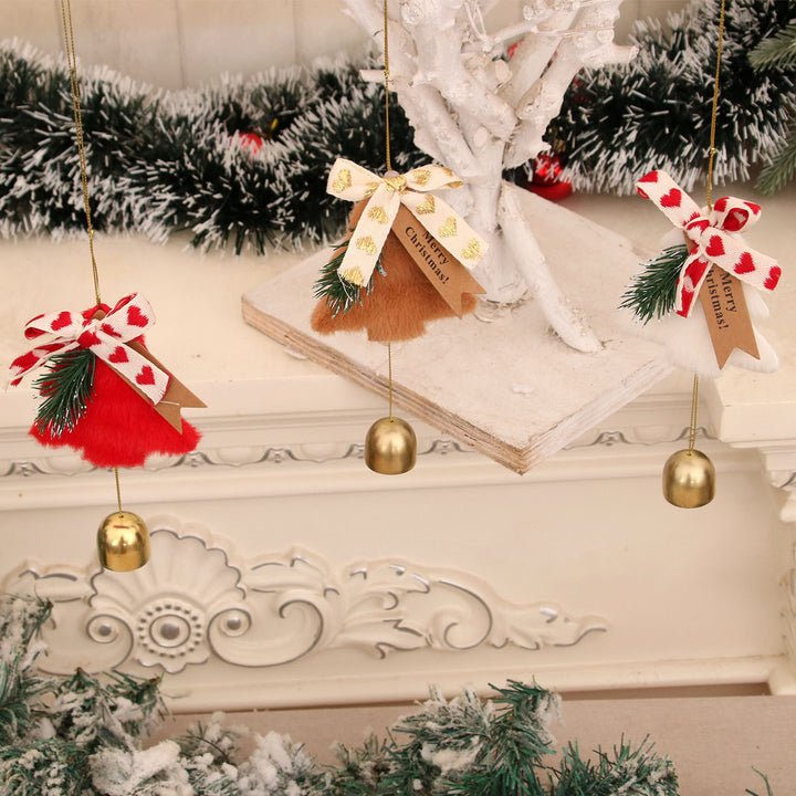 Festive Christmas Tree Ornament with Bell Bowlift