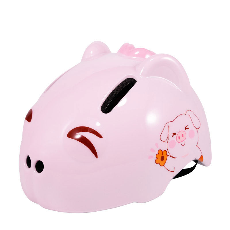 Children's Cartoon-Themed Safety Helmet Bowlift