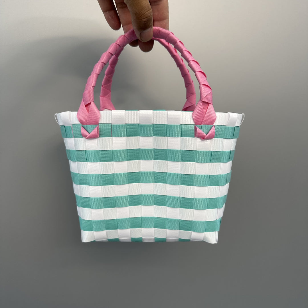 Playful and Colorful Basket Bag Bowlift
