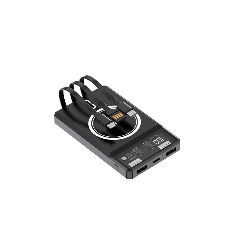 Power bank with integrated light and fast charging functions Bowlift