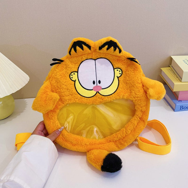 Plush backpack with cute animal face Bowlift