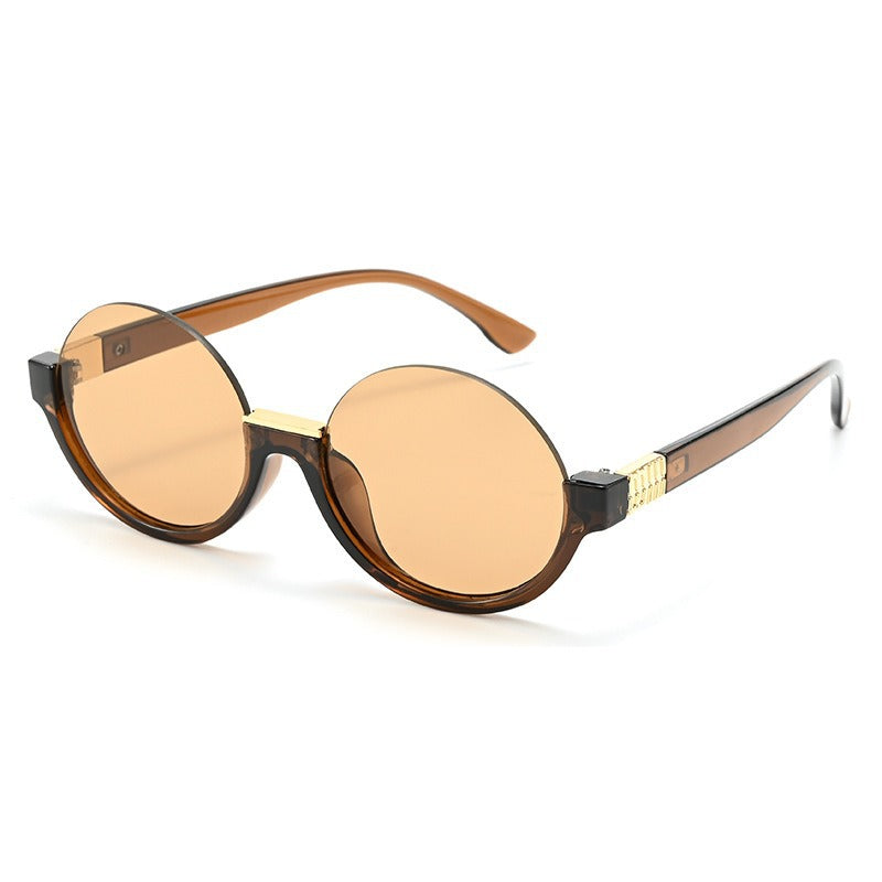 Women’s modern round sunglasses with elegant accents and UV protection Bowlift