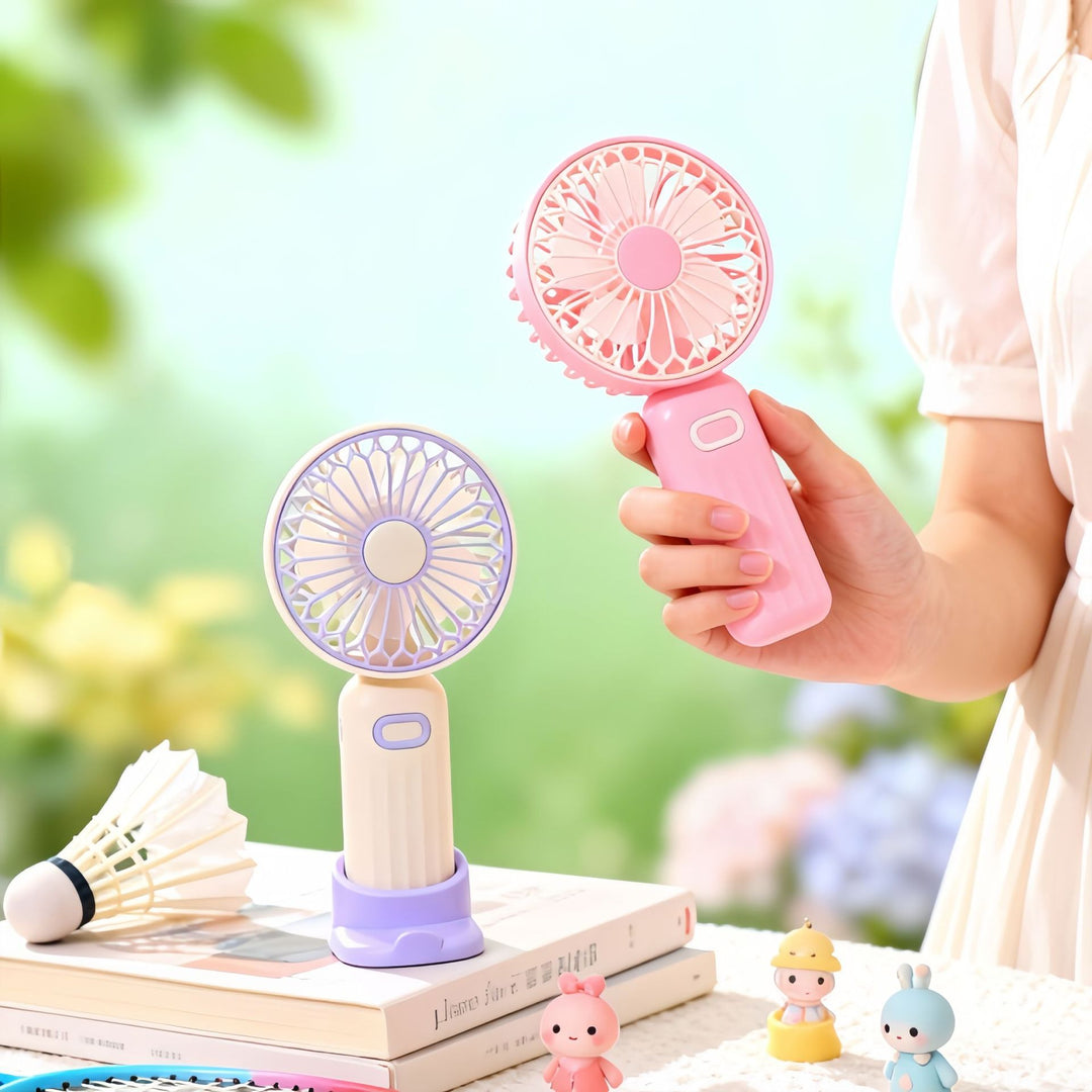 Portable Usb Mini-Fan with Flexible Tilt Adjustment Bowlift
