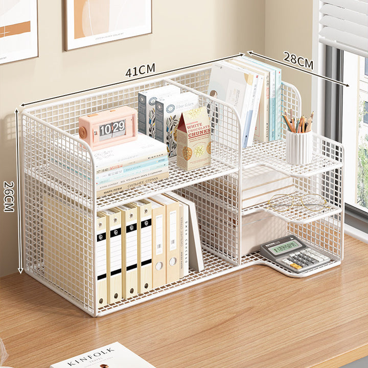 Modern Wire Mesh Document Organizer Rack Bowlift