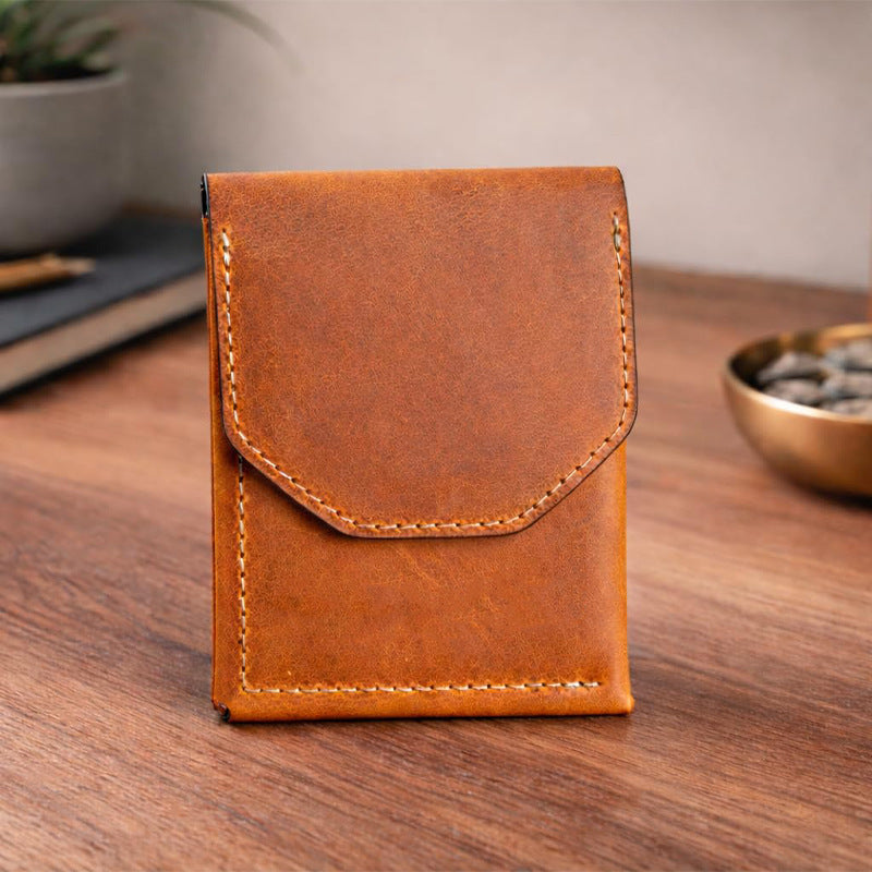 Sleek Leather RFID-Blocking Wallet Bowlift