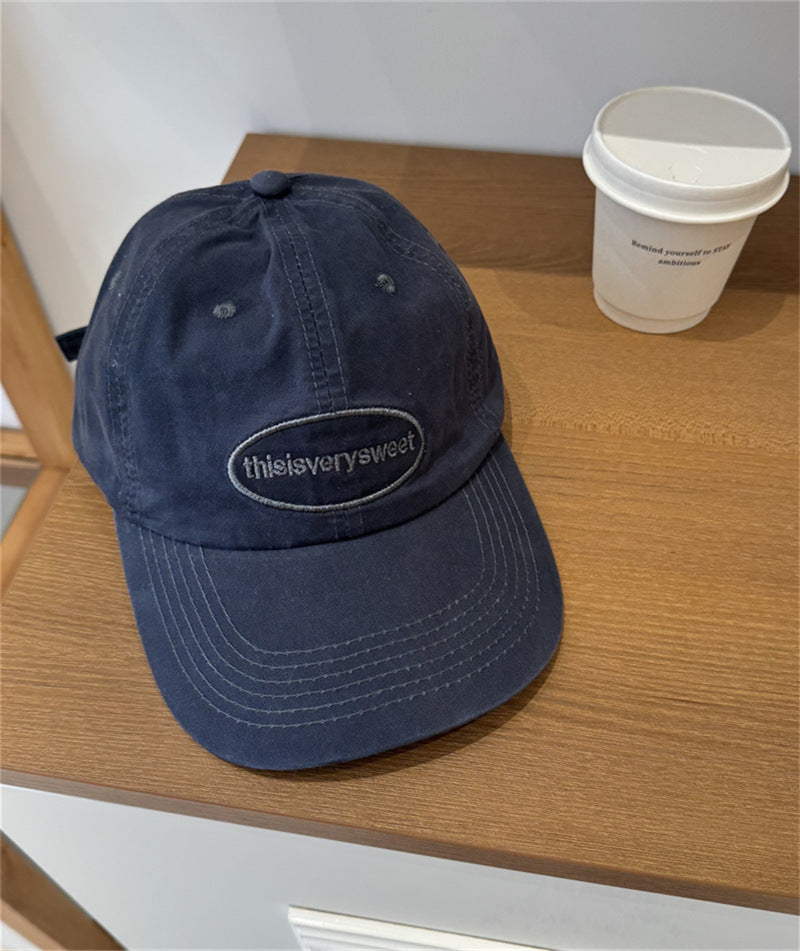 Men's Casual Distressed Cotton Baseball Cap Bowlift