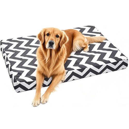 Chevron Patterned Dog Bed