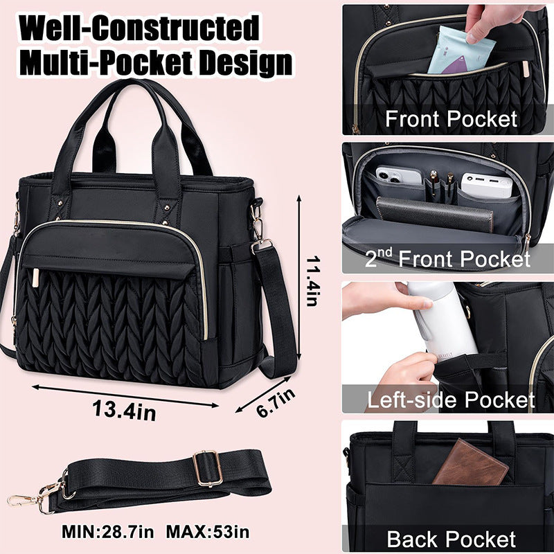 Quilted Multi-Functional Work Tote Bowlift
