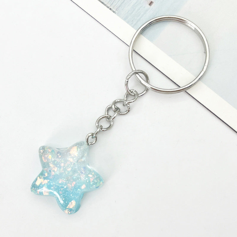 Star-Shaped Acrylic Keychain Bowlift