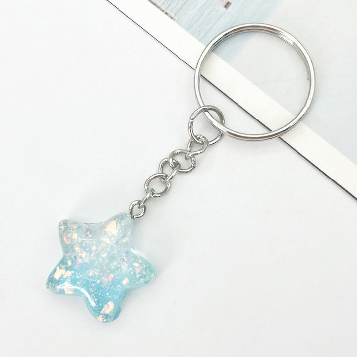 Star-Shaped Acrylic Keychain Bowlift