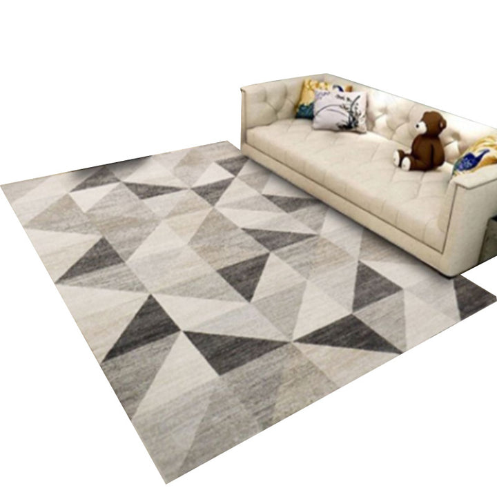 Marble-Patterned Area Rug Bowlift