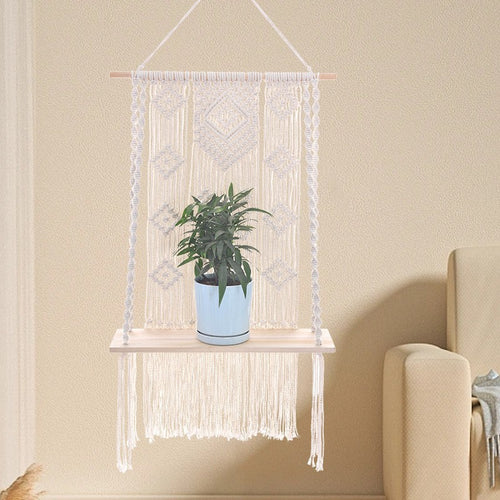 Macrame Plant Shelf Bowlift