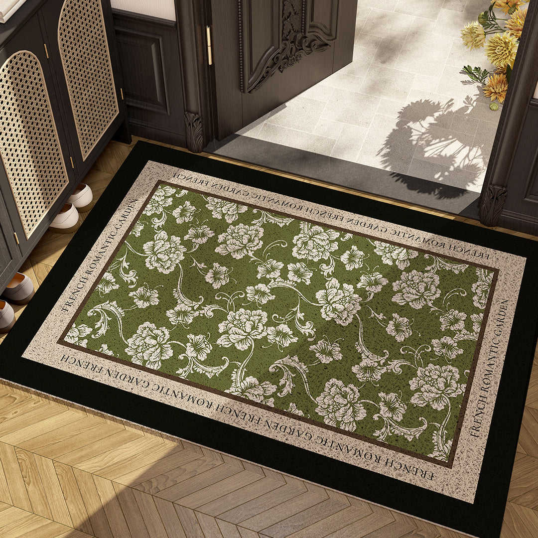 Floral Pattern Area Rug Bowlift