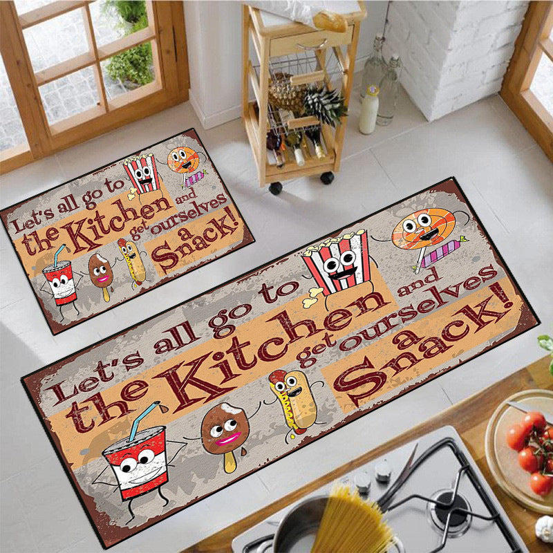 Fun Snack-Themed Kitchen Mat Bowlift