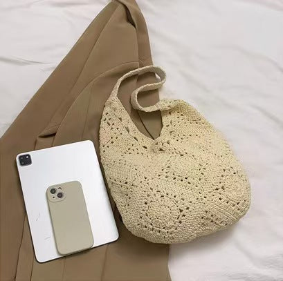 Fashionable Macrame Crossbody Bag Bowlift