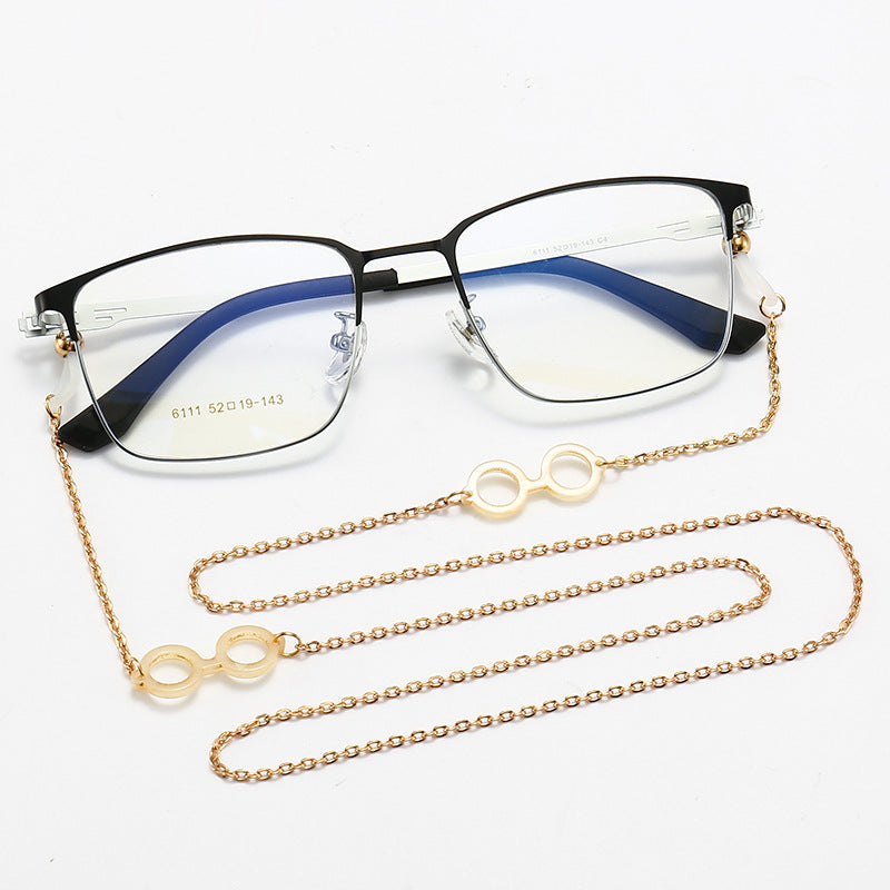 Stylish Eyewear with Decorative Chain Bowlift
