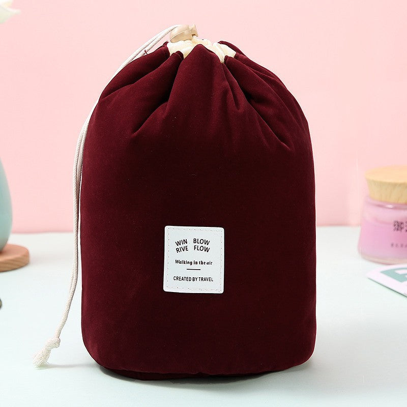 Durable Velvet Drawstring Travel Bag Bowlift
