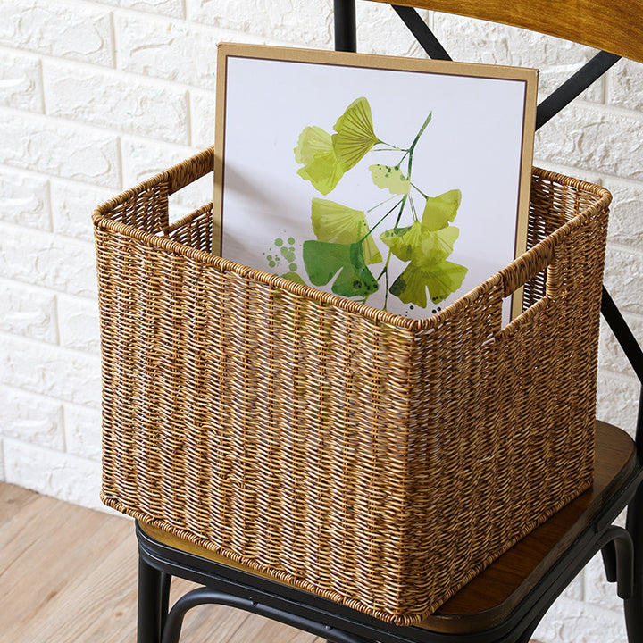 Natural Woven Storage Cube Bowlift