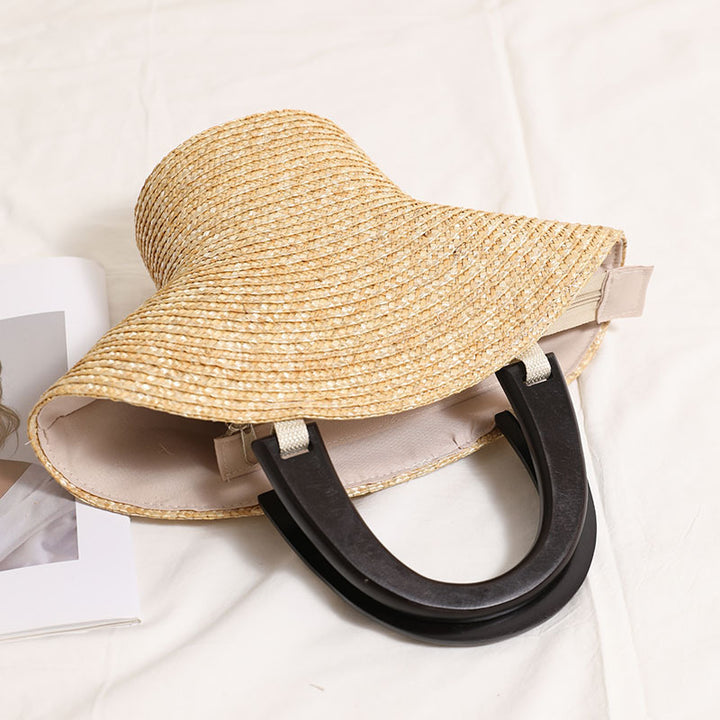 Fashionable Basthandbag with Stylish Plastic Handles Bowlift