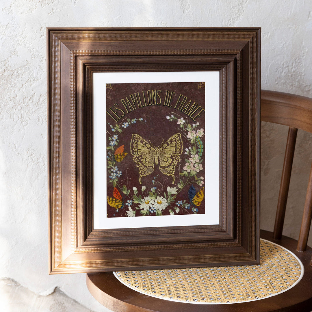 Ornate Floral Artwork Display Frame for Home