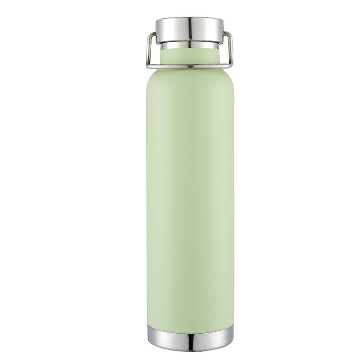 Double-Wall Vacuum Insulated Stainless Steel Water Bottle With Twist-Lock Carry Lid