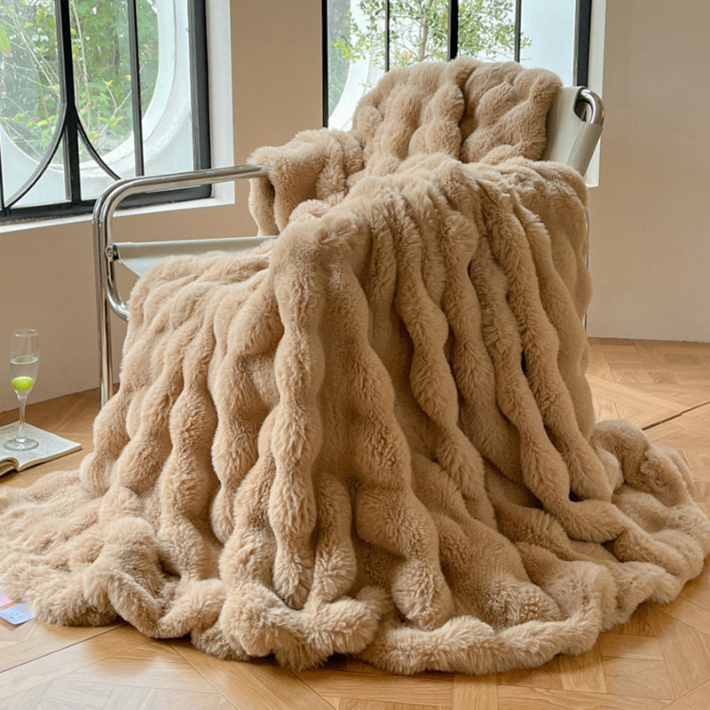 Luxurious Textured Soft Throw Blanket Bowlift