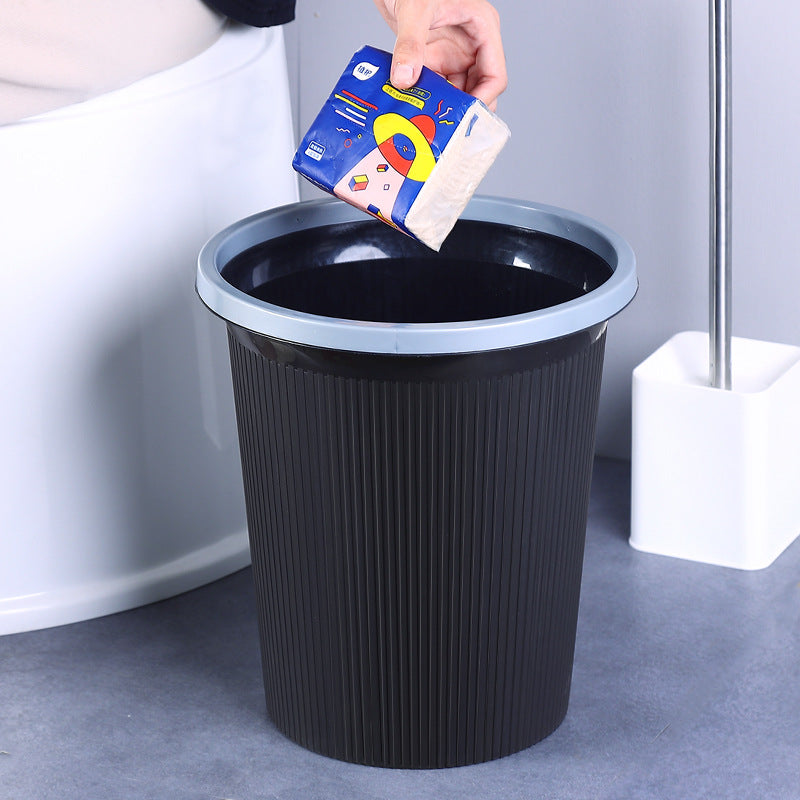 Ladies elegant and practical waste bin with ribbed surface Bowlift