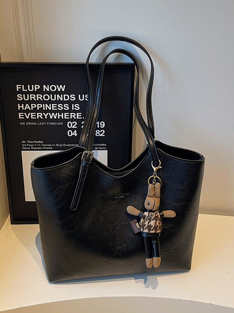 Premium Faux Leather Tote Bag Bowlift