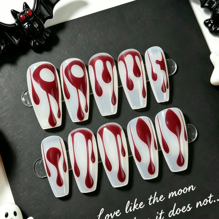 Creative drop design artificial nails Bowlift