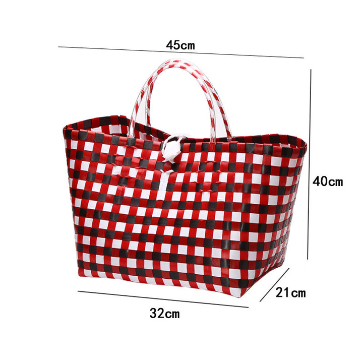 Large Capacity Woven Shopping Tote Bowlift