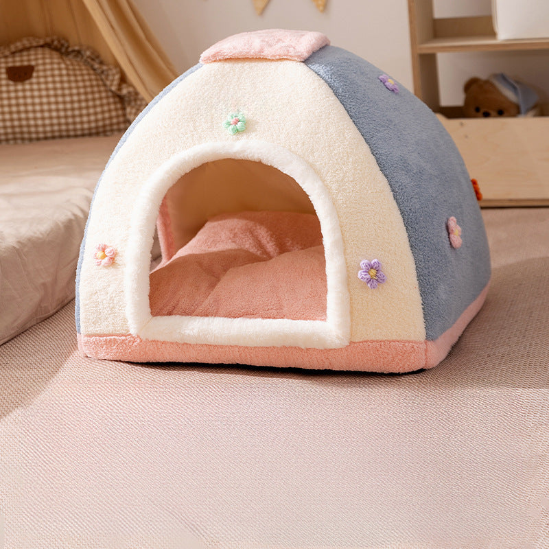 Cozy Enclosed Dog Bed