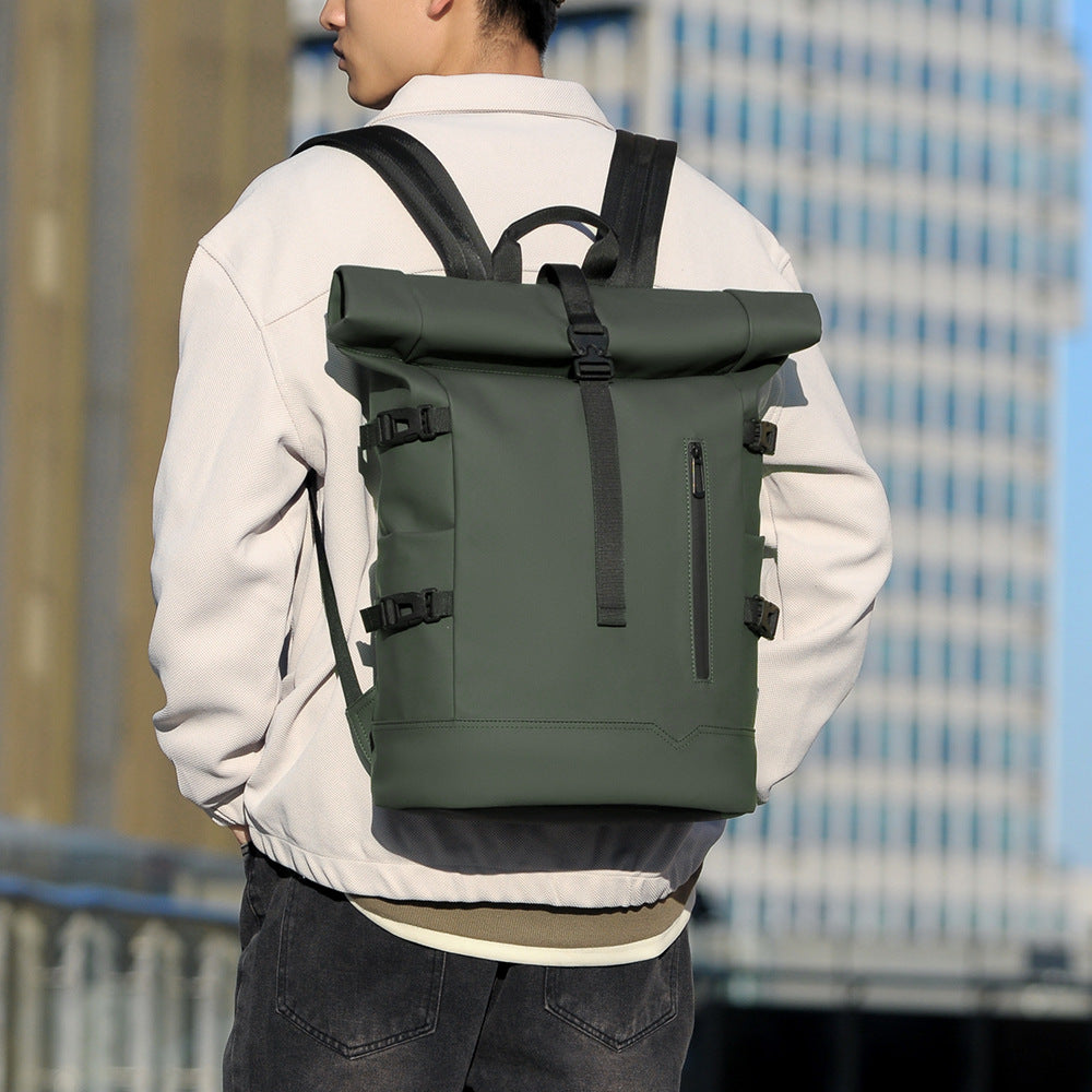 Stylish rolltop backpack with versatile organization compartments Bowlift