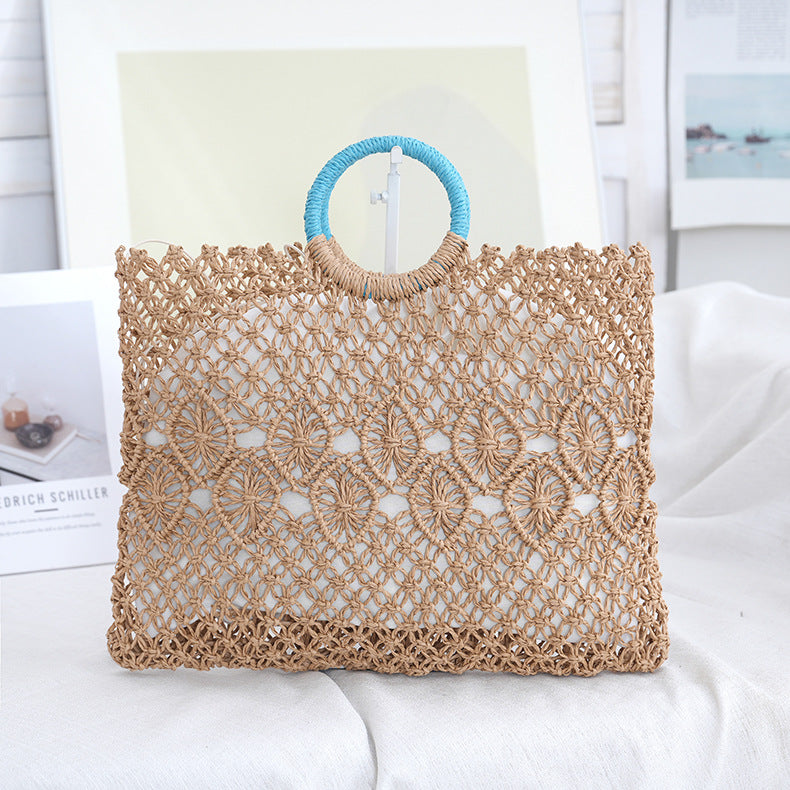 Macramé Tote Bag with Artistic Designs Bowlift